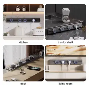 4 Plugs Removable Power Track Socket