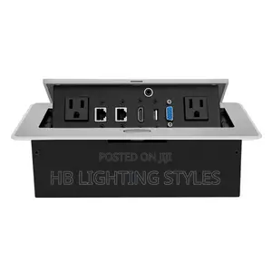 All Aluminum Panel Eu Standard Hidden Type Table Socket