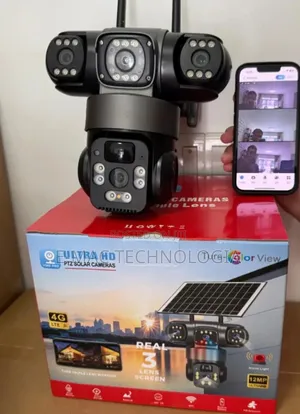 12mp Three Lens Solar Camera With 64 Gb Memory Card