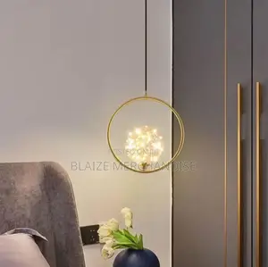 Gold Dropping Pendant Chandelier