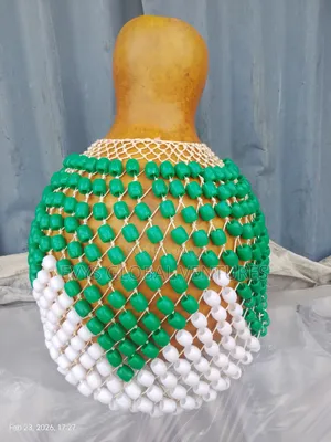 Biggest Size Shekere Maracas Beaded Gourd - 79cm
