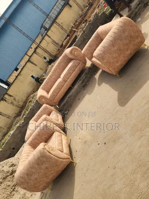 High Quality 7 Seaters Cream Coloured Sofa Chairs.