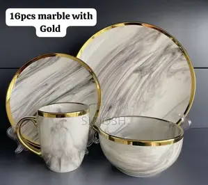 16pcs Marble Design Dinner Set