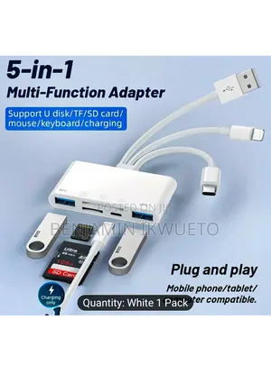 5-in-1 Multifunctional Adapter/ Card Reader