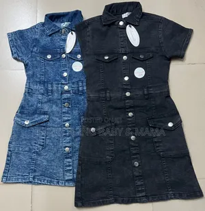 Girls Fashionable Jean Gowns