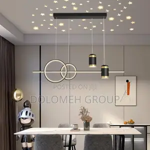 Linear Drop Chandelier With Star Reflections