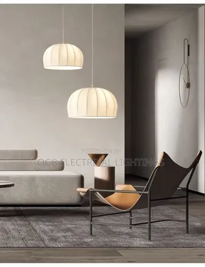 Minimalist Silk Fabric Pendant Light
