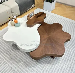 Luxury Pure Wooden Center Table Set
