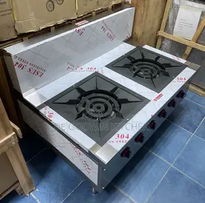2 Burners Gas Big Stove For Big Pot