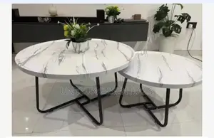 Nesting Coffee Table Set of 2 (Two) | White Finish
