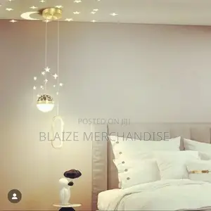 Star Projection Chandelier for Bedroom