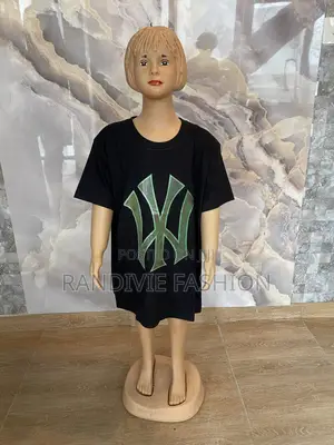 Long Loose T-Shirt [Black/Green]