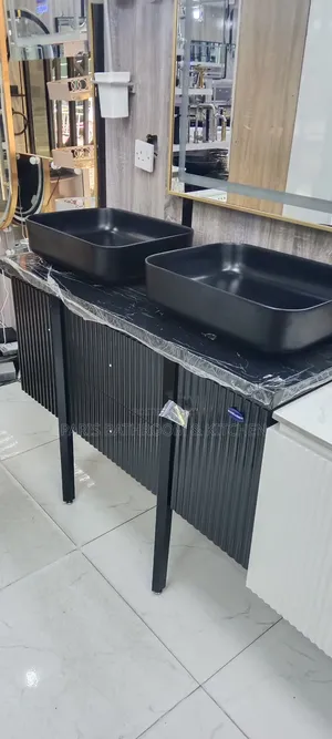 Black Cabinet Double Basin