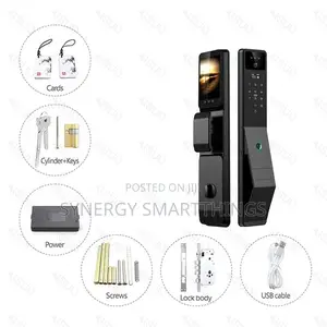 Tuya Smart Z16 Door Lock With Facial Id Fingerprint Password Keys