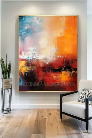 Abstract Oil Printing on Canvas