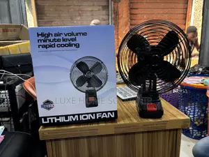 Portable Wireless Charging Fan With Battery Lithium