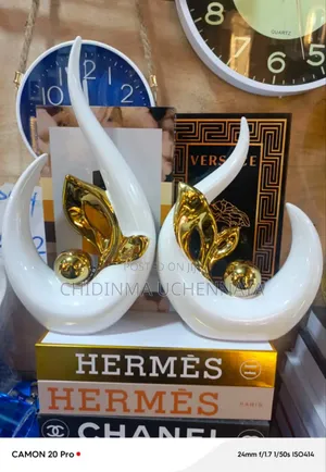 White Ceramic Ornaments Decorative Sets