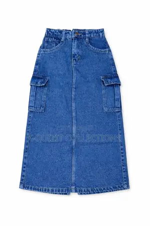 Cargo Jean Skirt (6y-12y)