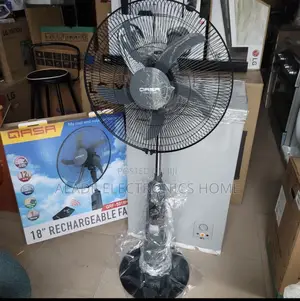 Qasa Rechargeable Standing Fan 18”” 2yrs Warranty