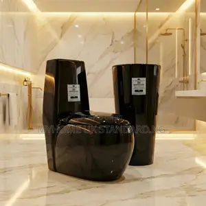 Executive Big Set Black Water Closets With Standing Basin