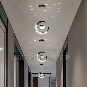 C Design Led Pendant Light With Star Reflection
