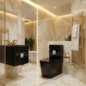 Modern England Water Closets Set With Square Wall Basin