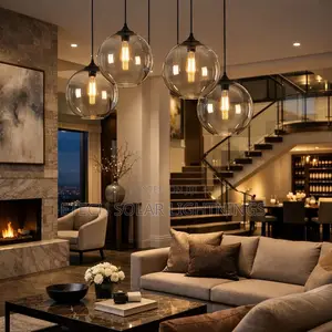 Luxury Glass Single Pendant Drop Chandelier Light