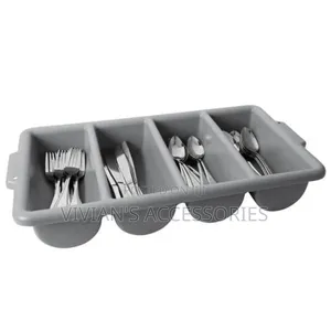 4 Compartment Quality Plastic Cutlery Tray.