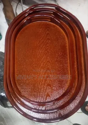 Quality 3in1 Luxury Vintage Deep Wood Bar/Hotel Food Serving Tray