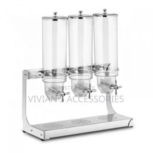 High Quality Commercial Stainless Steel Triple Cereal Dispenser