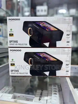 Porodo Lifestyle Optivis Smart Hd Projector - Black