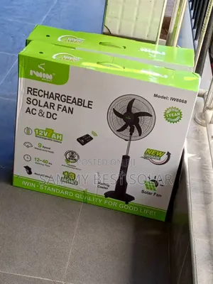 Iwin 18inch Ac/Dc Rechargeable Solar Fan