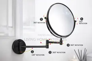 Black Color Magnifying Mirror