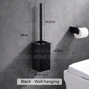 Black Square Toilet Brush