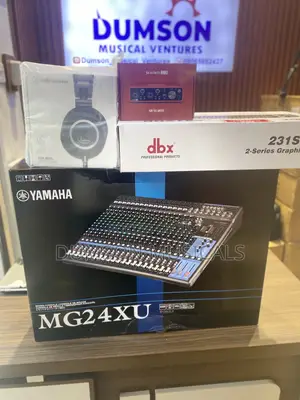 Yamaha Mixer Mg24xu, 2i2 Scatter Soundcard, Ath-m50x Headphone, Dbx Eq