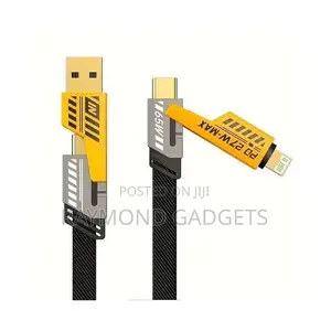 4-in-1 Pd 65w Charger Cable – Usb-a & Type-c Multi-head