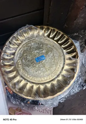 Royal House Serving Modern Golden Plated Tray