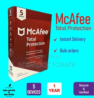 1 to 5 Users McAfee Antivirus Internet Security Gadget Original Link