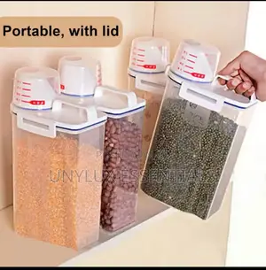 3l Plastic Cereal Dispenser Storage Box