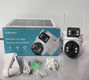 V380max 4g Dual Lens Solar PTZ Mini Outdoor Camera With Auto Tracking
