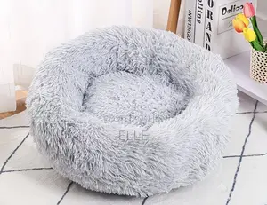 40cm Round Soft Plush Cat Bed for Cats Small Dogs