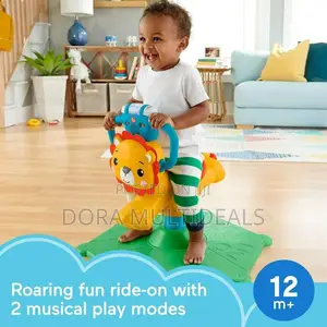 Bounce Spin Lion Stationary Ride on Electronic Learning
