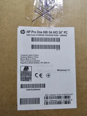 New Desktop Computer HP ProOne 600 8GB Intel Core i5 SSD 256GB