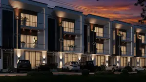 200sqm Plot for 4 Bedroom Terrace Duplex Kapital Villa Guzape District