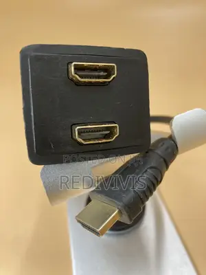 Hdmi Adapter A Male - 2x Coupler Female Y Splitter Gold Plated