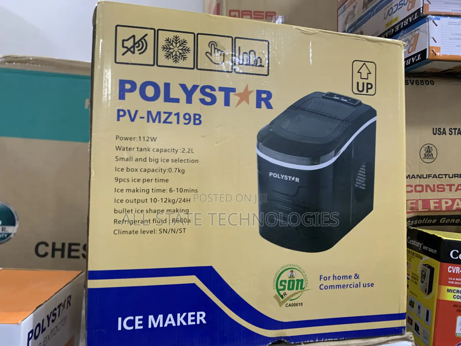 Polystar 2.2l Ice Maker Pv-Mz19b Compact Build