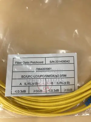 Sc/Upc To Lc/Upc Fiber Optic Patch Cable 5m