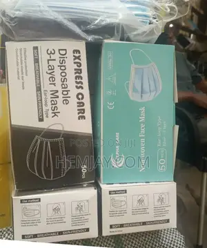 One Pack Of Black And One Of Blue Nosemask (50pcs In Each)