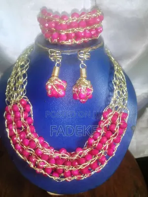 Deep Pink Wire Works Jewellery