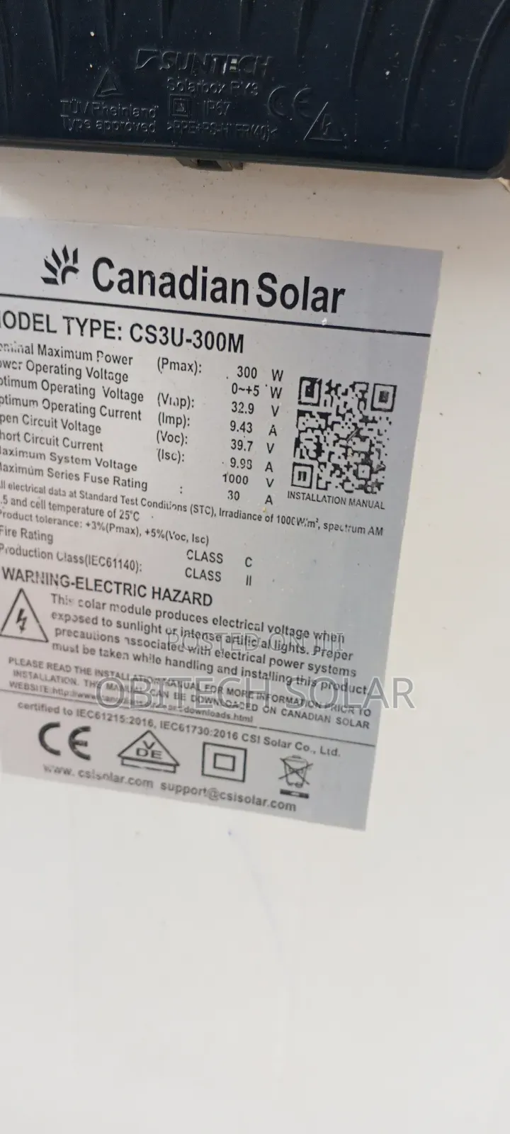 200watts 60cell Maximum Power Panel